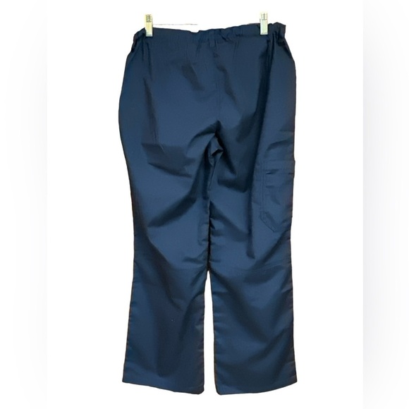Cherokee Workwear Navy Scrub Bottoms Polyester Cotton Blend Style 4020 Small - Picture 2 of 7